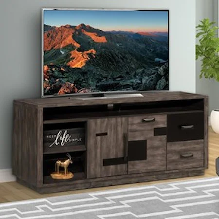 Industrial 76" TV Console